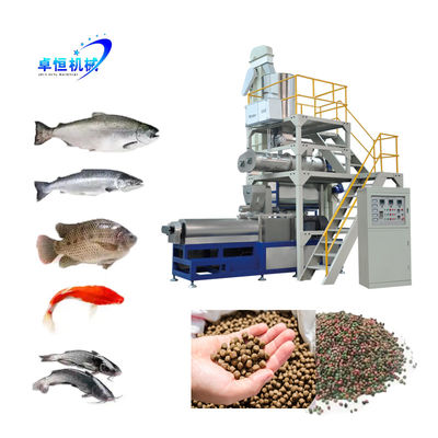 Máquina de extrusión de procesamiento de alimentos para mascotas de doble tornillo de alta productividad para alimentación de peces