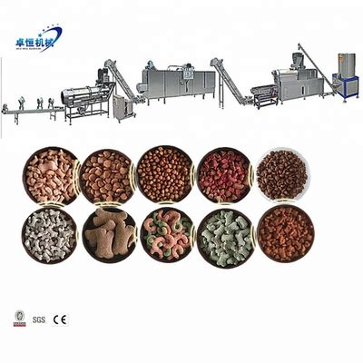 Componentes centrales del motor Máquina para hacer alimentos para mascotas 15000*2500*4000MM para producción automatizada