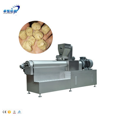 Extrusora de doble tornillo de soja trozos de proteína barra de palos línea de producción con 35kw de potencia