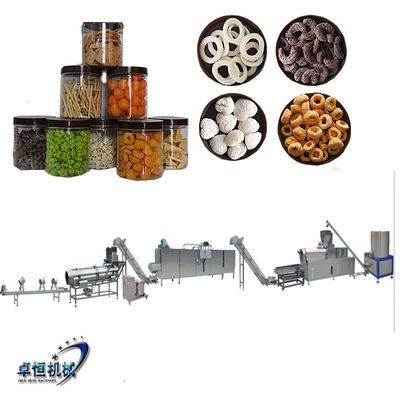 Máquina para hacer bocadillos para una fácil operación y en la producción de flocos de trigo de maíz