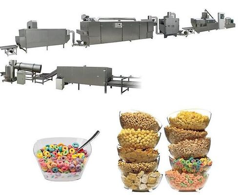 Extrusor multifuncional Maíz de maíz Cereales de desayuno Máquina de producción