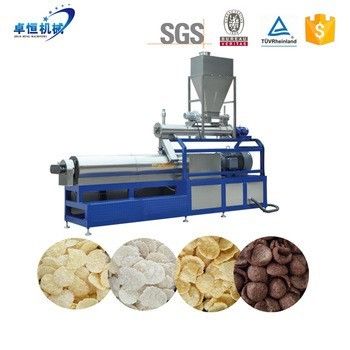 Máquina para hacer cereales de desayuno de cereales de maíz con inspección de salida de video