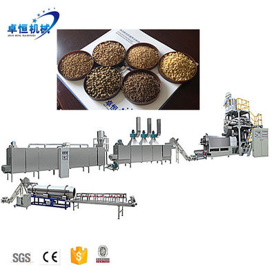 Máquina de alimentación de peces de mascotas de doble tornillo Planta Línea de producción de alimento para peces con entrega rápida