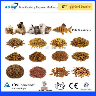 Línea de máquina de extrusión de acero inoxidable para procesamiento de alimentos para mascotas con motor Siemens opcional