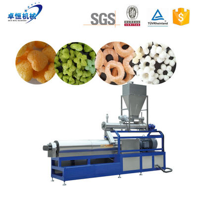 Línea de producción de extrusoras de bocadillos de maíz totalmente automáticas para procesamiento personalizado