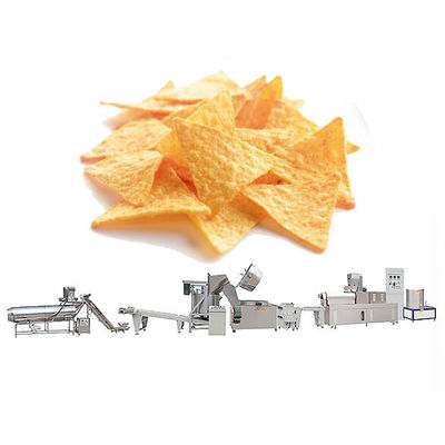 Producción rápida 3000 KG Bugles fritos Chips Snack Máquina de procesamiento de alimentos para alimentos