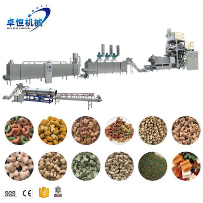 Máquina de extrusión de pellets para alimentación de perros CAT con línea de procesamiento automática completa