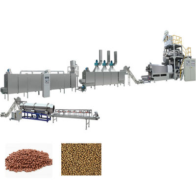 Máquinas de procesamiento de alimentos para animales de compañía para la producción de pellets flotantes de alimento para peces en bebidas alimenticias