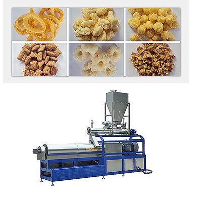 Extrusora automática pequeña de 3000 kg para la producción de bocadillos de harina de maíz