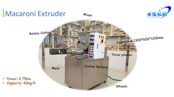 Máquina de extrusión automática de pasta corta con inspección de salida por video