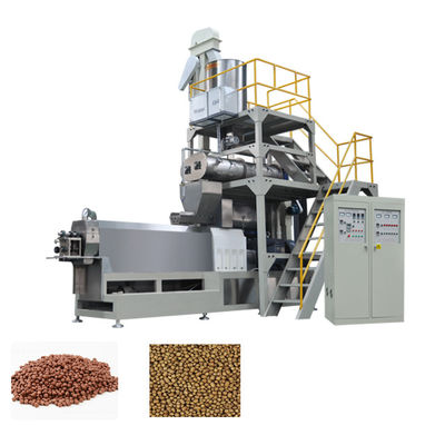 Máquina de fabricación de pellets flotantes industriales para alimentos para peces con material de acero inoxidable 304