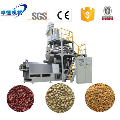 Máquina de extrusión flotante de alimento para peces de acero inoxidable 304 para línea de producción de alimentos para perros