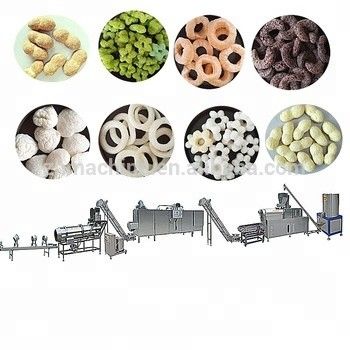 Ahorro energético de tiempo libre bocadillos de refrigeración de alimentos extrusora para la línea de producción de refrigeración de maíz