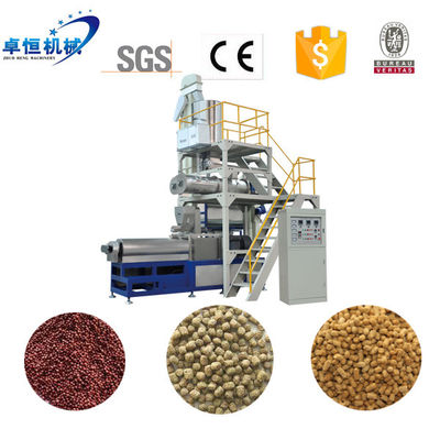 Máquina de elaboración de alimentos secos para mascotas de grado alimenticio Extrusora flotante de alimento para peces para perros y gatos