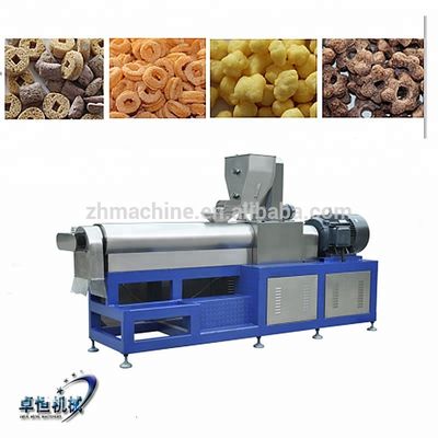 1500 KG harina de maíz extrusión Flex Instant Puff Crunch Cereal Snacks Línea de producción de alimentos