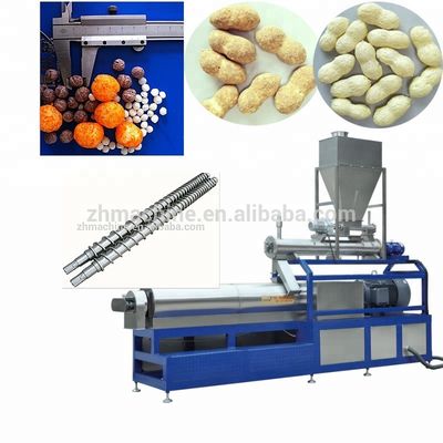 1500 KG harina de maíz extrusión Flex Instant Puff Crunch Cereal Snacks Línea de producción de alimentos
