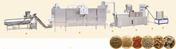 Extrusora de producción de alimentos para mascotas con fácil operación y textura de tornillo doble de gran capacidad