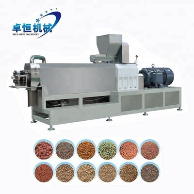 Línea de procesamiento de la máquina de extrusión de alimentos para mascotas Siemens Motor para la producción de gran capacidad