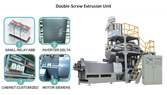 Máquina de procesamiento por extrusión de materias primas de harina de carne para la línea de producción de alimentos secos para mascotas