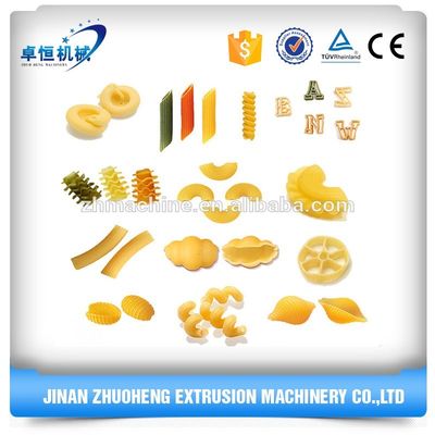 Fácil de operar línea de producción de máquina de fabricación de pasta de macarrones en espiral multifunción