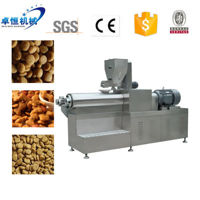 Máquina de fabricación de alimentos para perros de 1500 kg controlada por PLC para la fabricación de alimentos para mascotas extruidos en seco