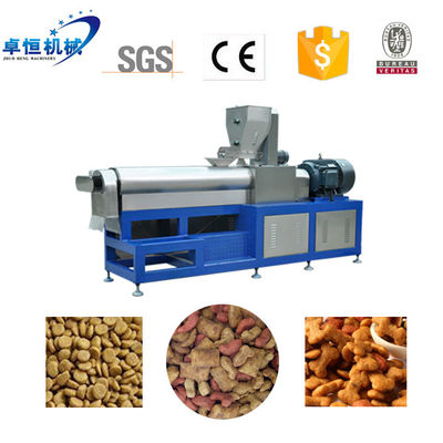 Línea de producción automática controlada por PLC para la máquina de procesamiento de alimentos secos para perros y mascotas