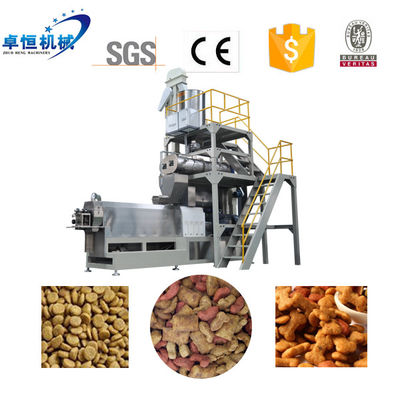 220V 380V 415V 440V Extrusor de alimentos para mascotas Máquina de elaboración de alimentos secos para gatos con inversor Delta