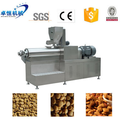 220V 380V 415V 440V Extrusor de alimentos para mascotas Máquina de elaboración de alimentos secos para gatos con inversor Delta