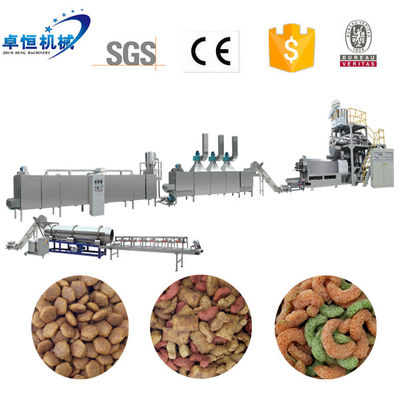220V 380V 415V 440V Extrusor de alimentos para mascotas Máquina de elaboración de alimentos secos para gatos con inversor Delta