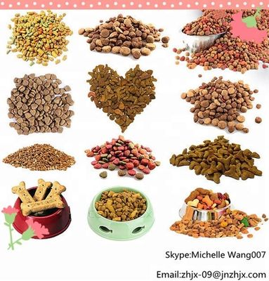 Construcción de acero inoxidable Gran capacidad línea de extrusión de pellets de alimentos para mascotas secos y húmedos