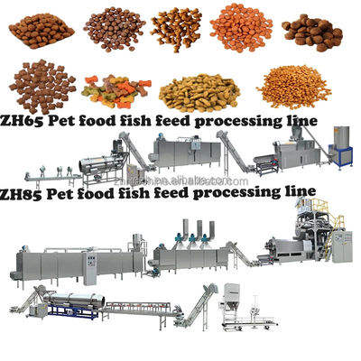 Material de acero inoxidable Extrusor automático de alimentos para mascotas para la producción de alimentos secos para perros