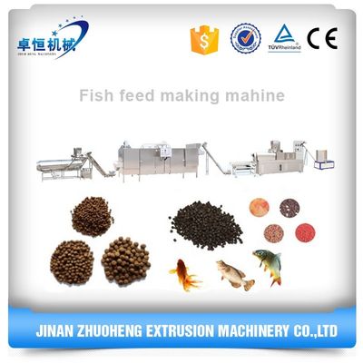 Máquina de fabricación de extrusores de alimentación de peces flotantes automáticos de doble tornillo de energía personalizada