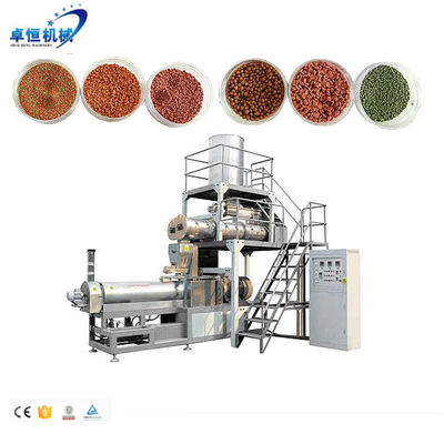 Tensión personalizable Automático de doble tornillo Maquinaria para alimentos para peces Condición de la línea de producción
