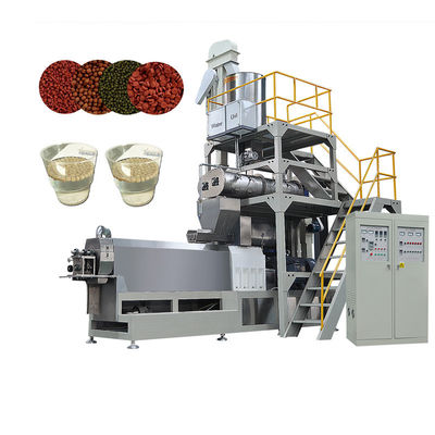 5 toneladas/h Máquina automática completa para la fabricación de alimentos para animales de compañía para peces 23*3*3m