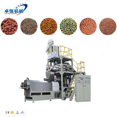 5 toneladas/h Máquina automática completa para la fabricación de alimentos para animales de compañía para peces 23*3*3m