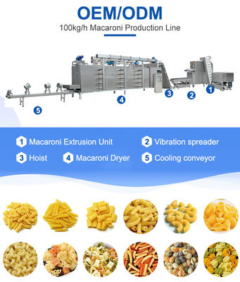 370*180*520mm Máquina para hacer pasta para la línea de producción de fusilii y macaroni