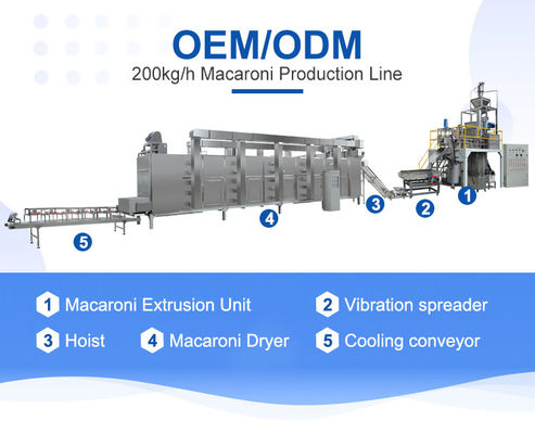 220V / 110V / 50Hz Comercial Italia Macaronías Pasta Maquina de producción de fideos